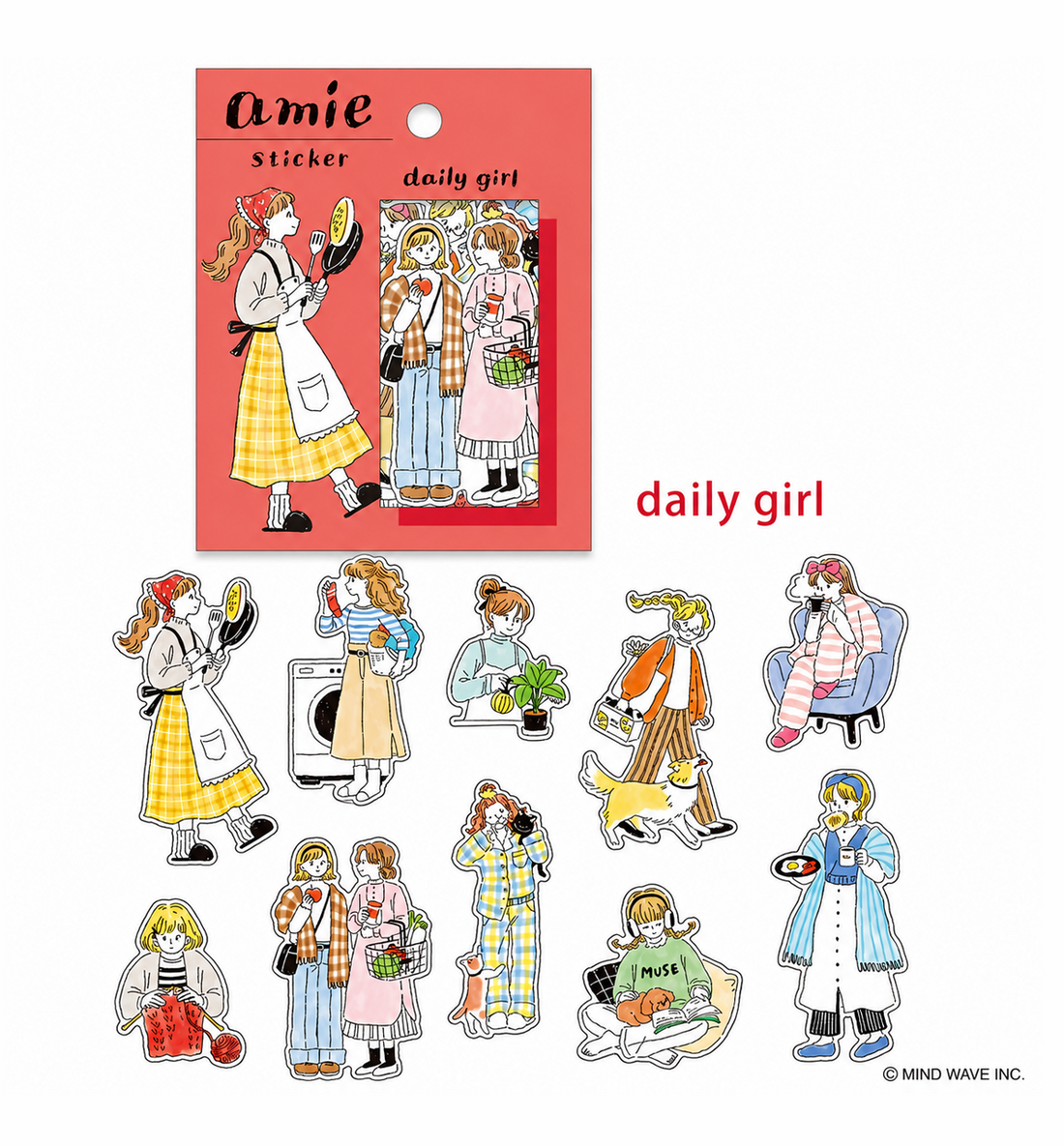Ami Daily Girl Sticker