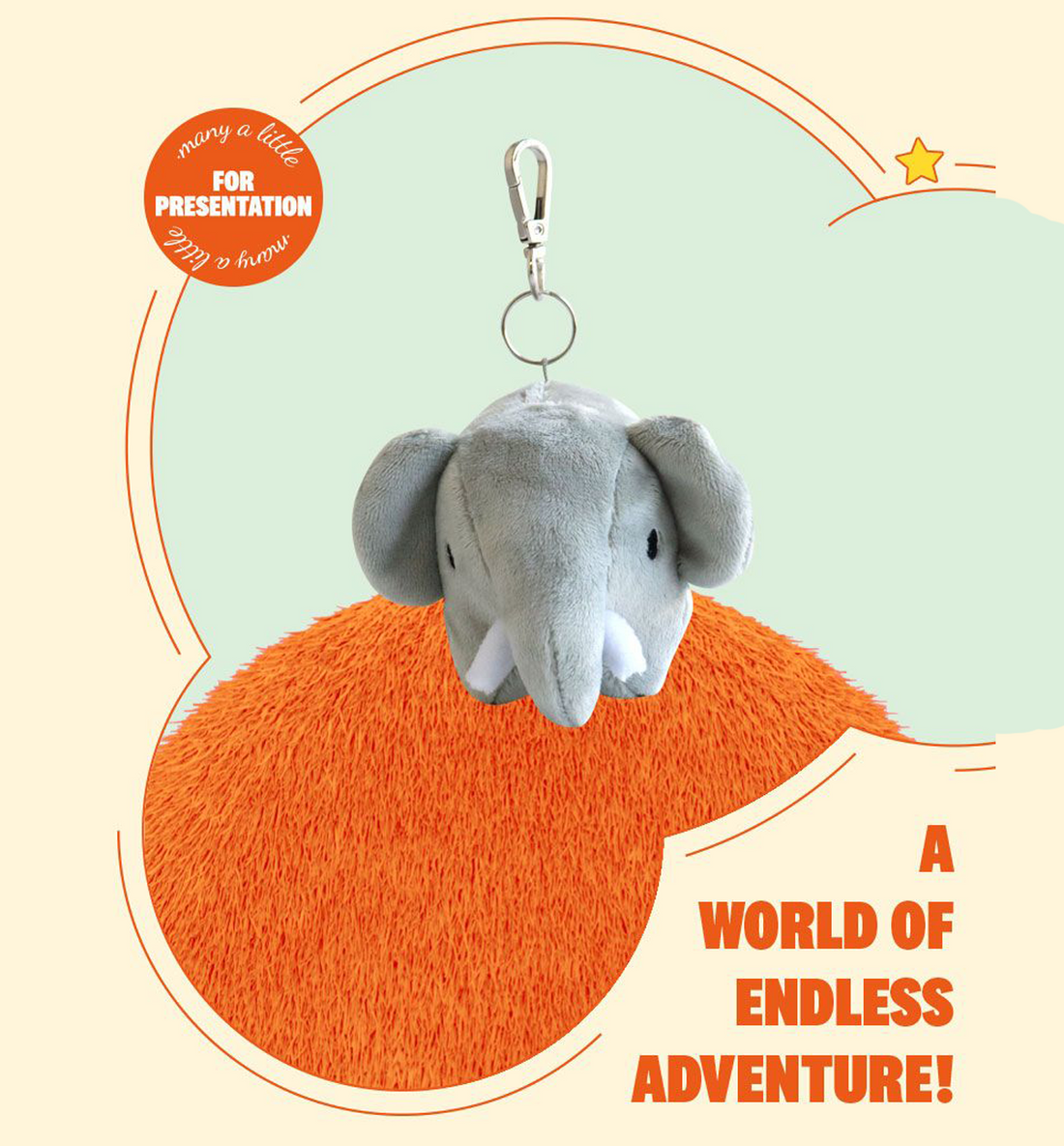 Miffy Plush Keyring [Elephant]