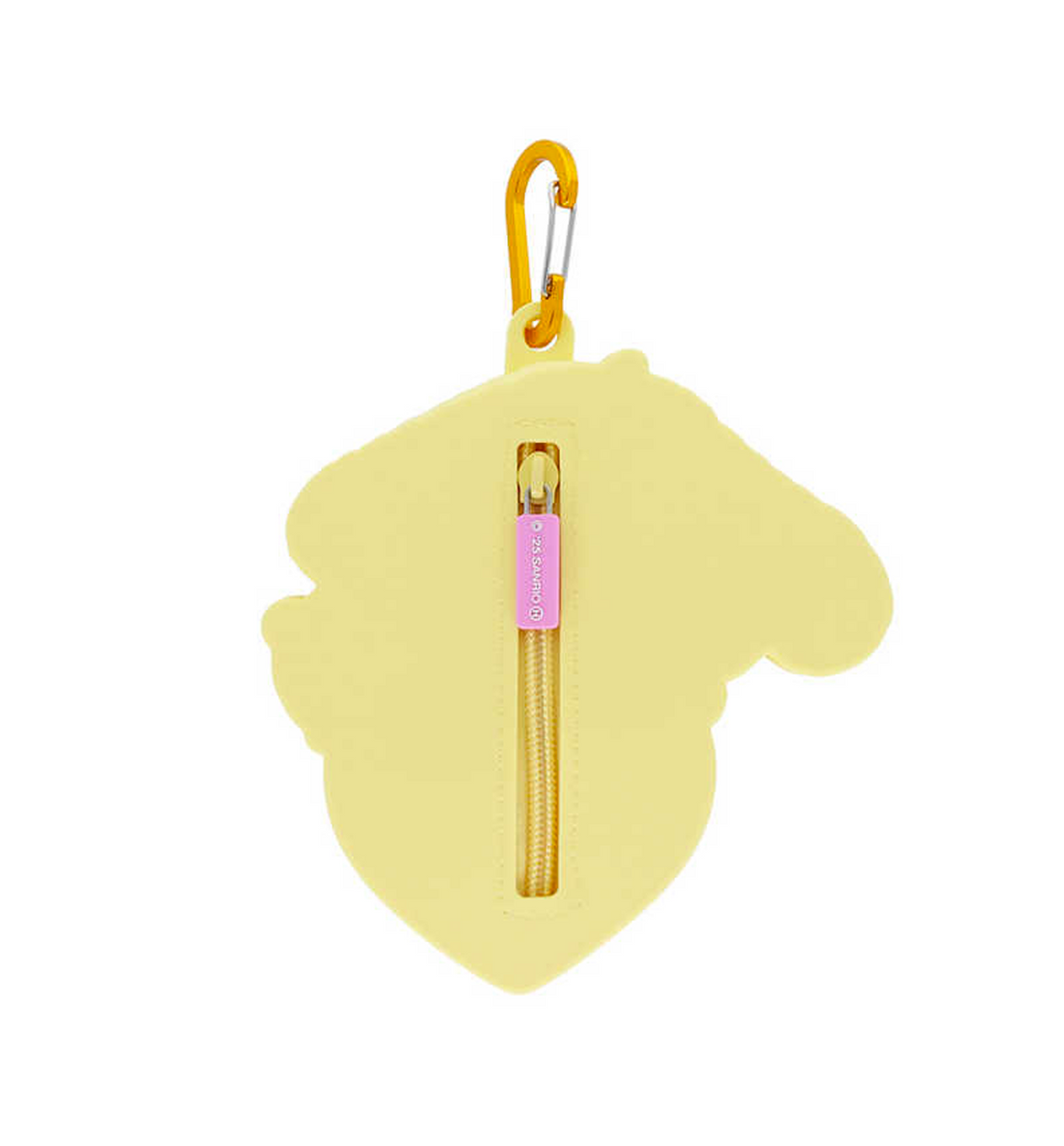 [JAPAN] Sanrio Silicone Heart Hug Pouch With Carabiner [Pompompurin]