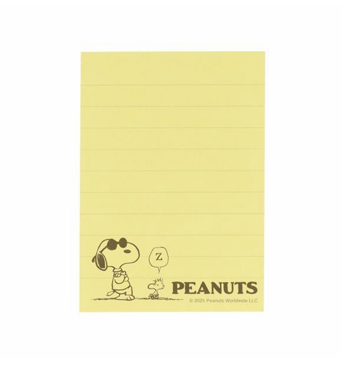 [JAPAN] Peanuts Snoopy Mini Memopad [Yellow]