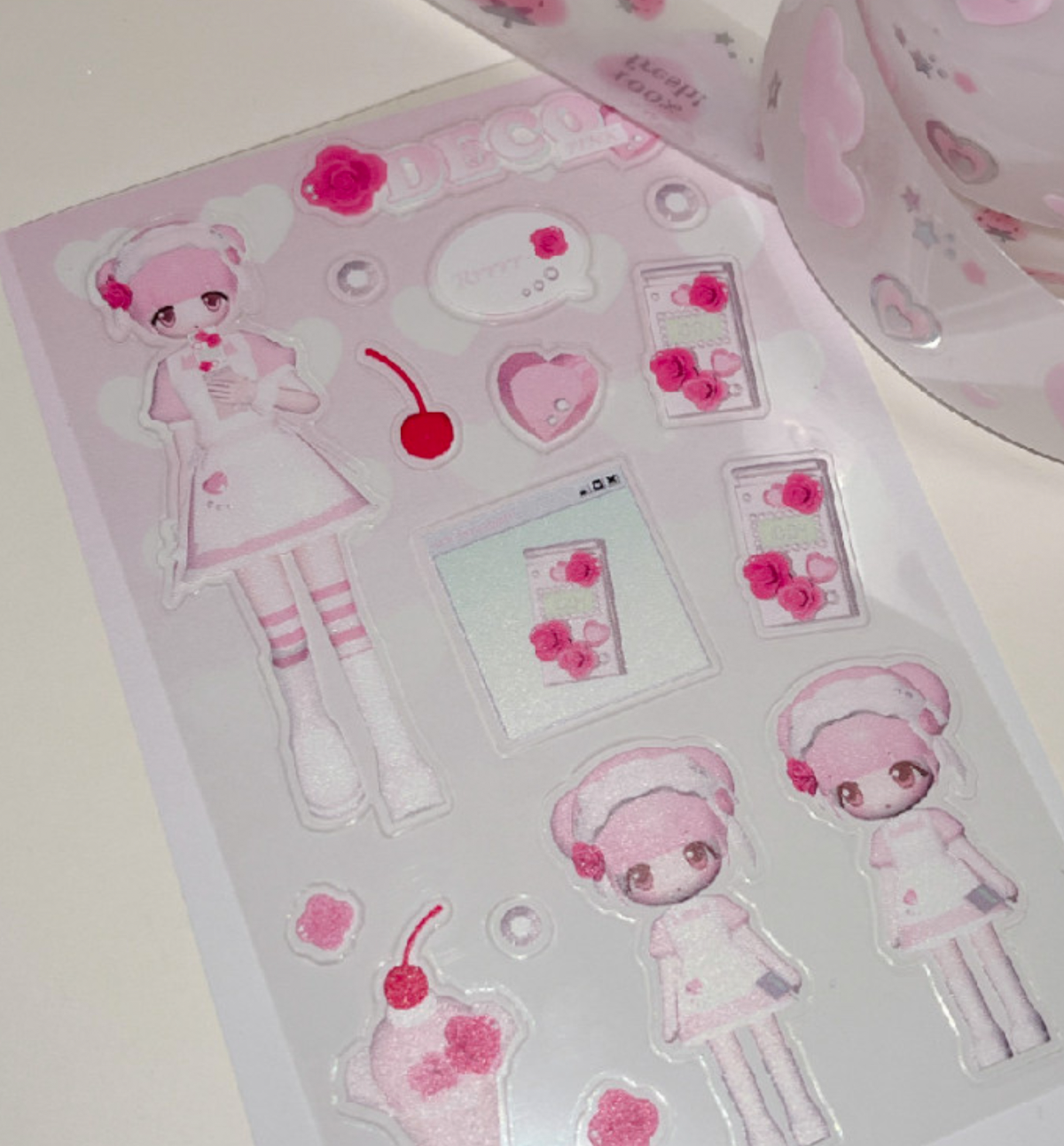 Deco Seal Sticker [Pink]