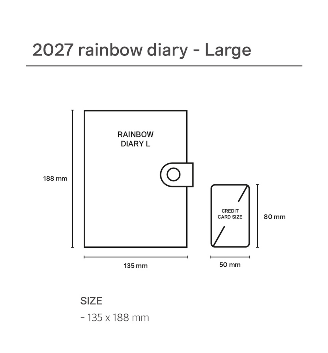 2027 Rainbow Weekly Planner [Large]