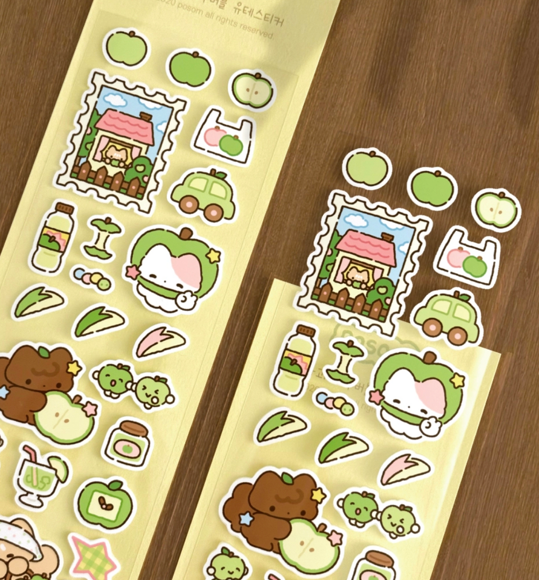 Green Apple Seal Sticker