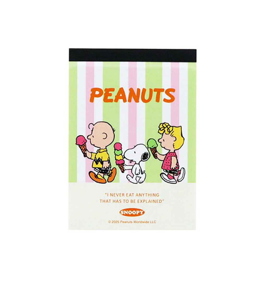[JAPAN] Peanuts Snoopy Mini Memopad [Ice Cream]