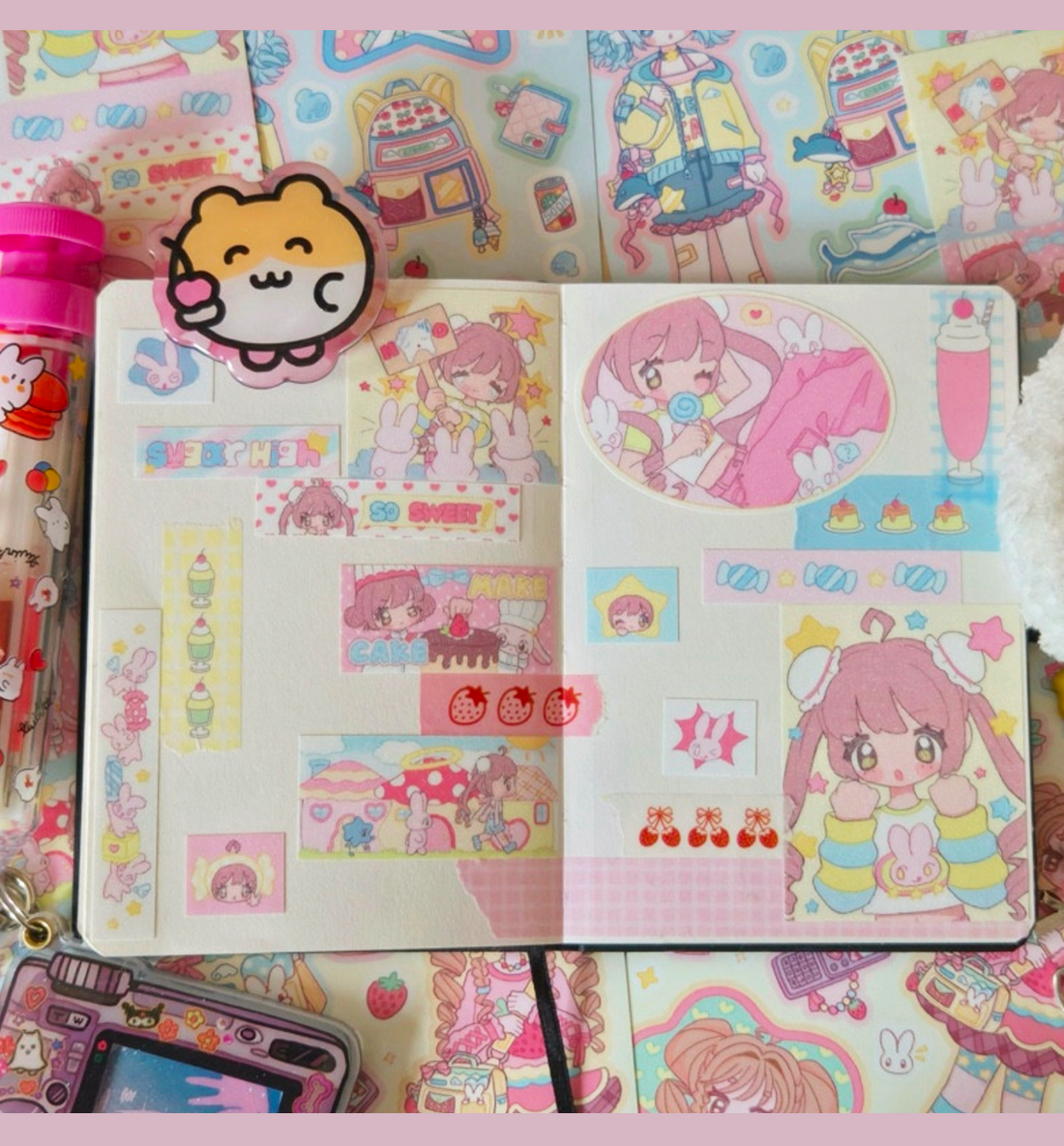 Candy Pieces Seal Sticker