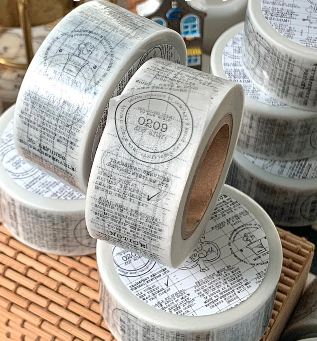 Grid Stamp Washi Tape