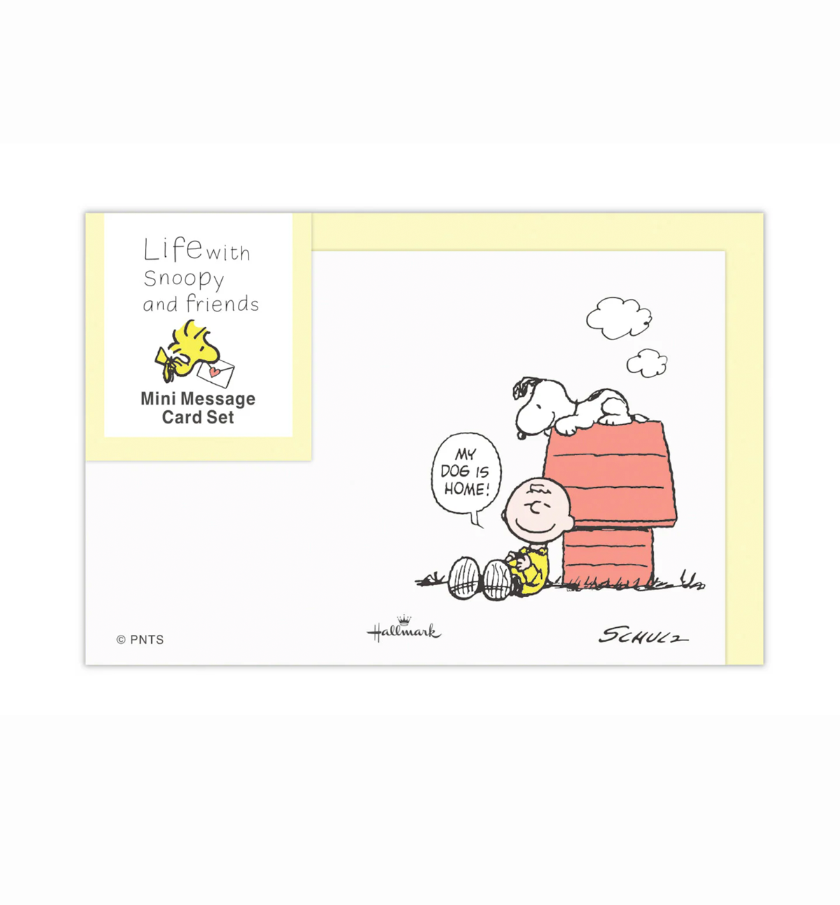 Life With Snoopy & Friends Mini Message Card Set [Yellow]