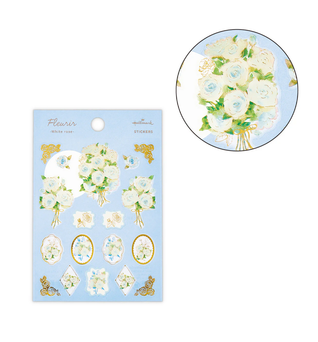 White Rose Fleurir Series Sticker