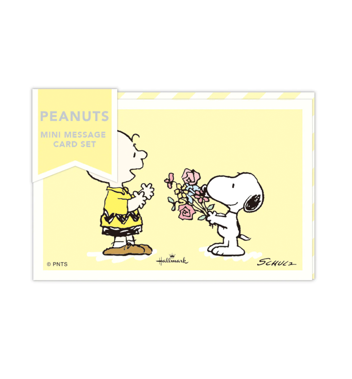 Peanuts Snoopy Be Yourself Mini Message Card Set [Yellow]