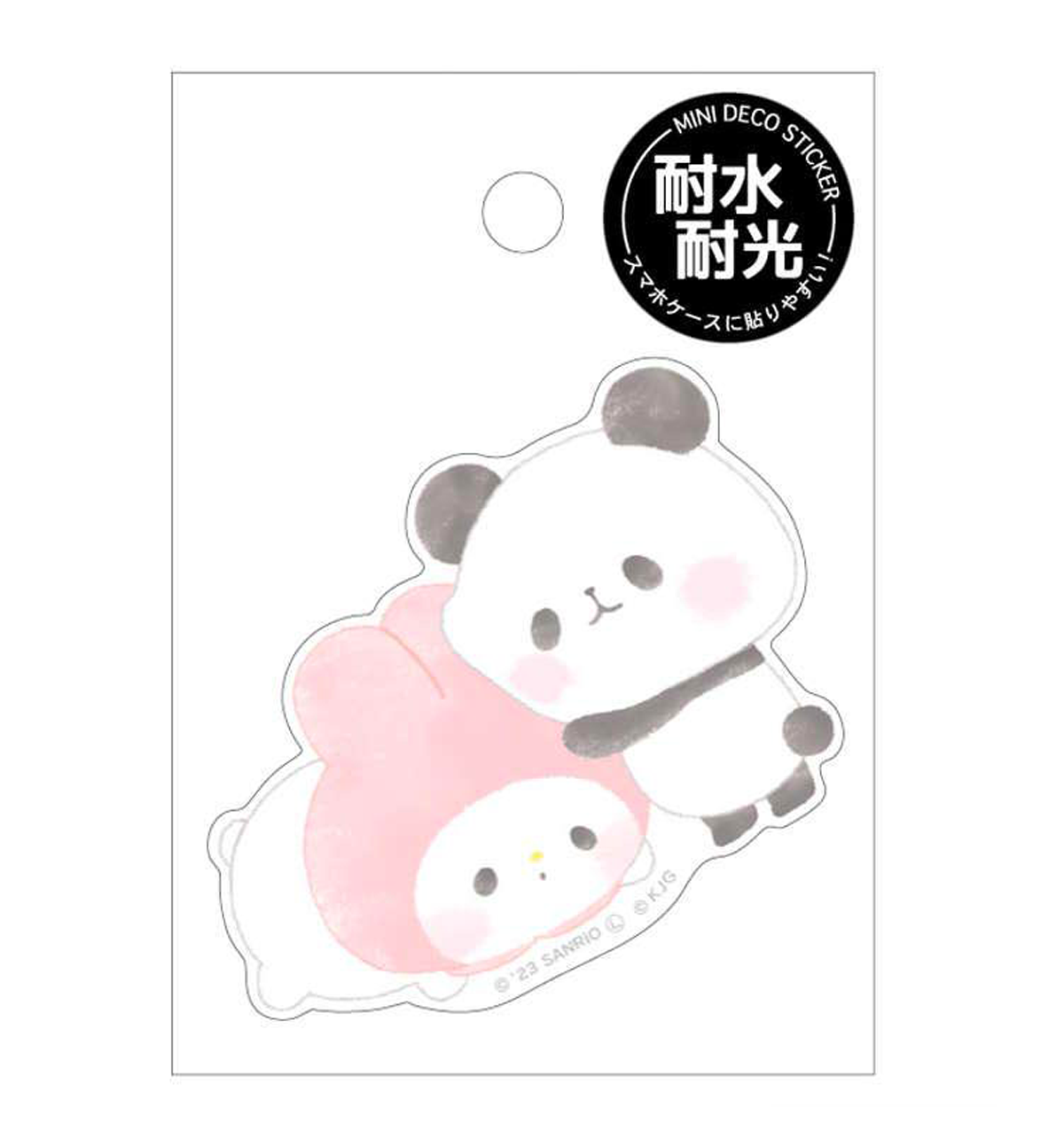 Sanrio Mochi Mochi Vinyl Sticker [My Melody / Panda]
