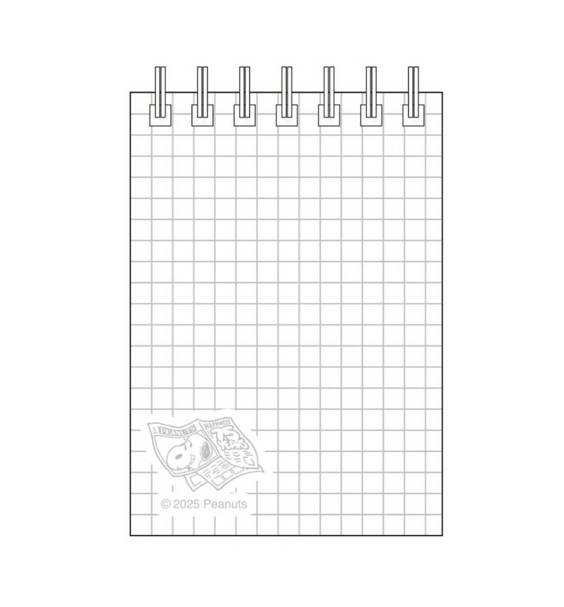 [JAPAN] Peanuts Snoopy Mini Ring Memopad [Newspaper]