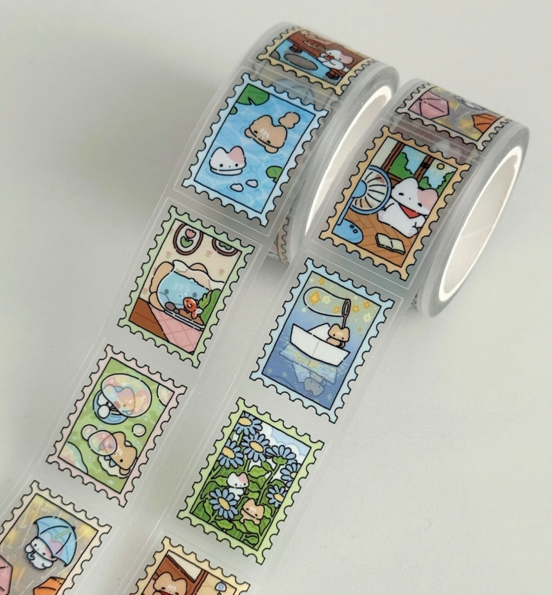 Summer Story Stamp Kiss Cut Washi Tape