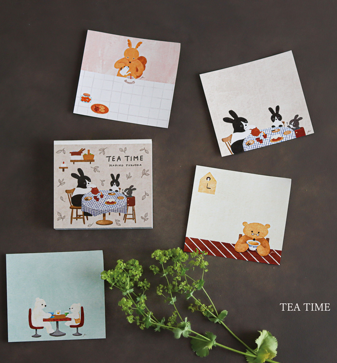 Cozyca x Mariko Fukuoka Memopad [Tea Time]