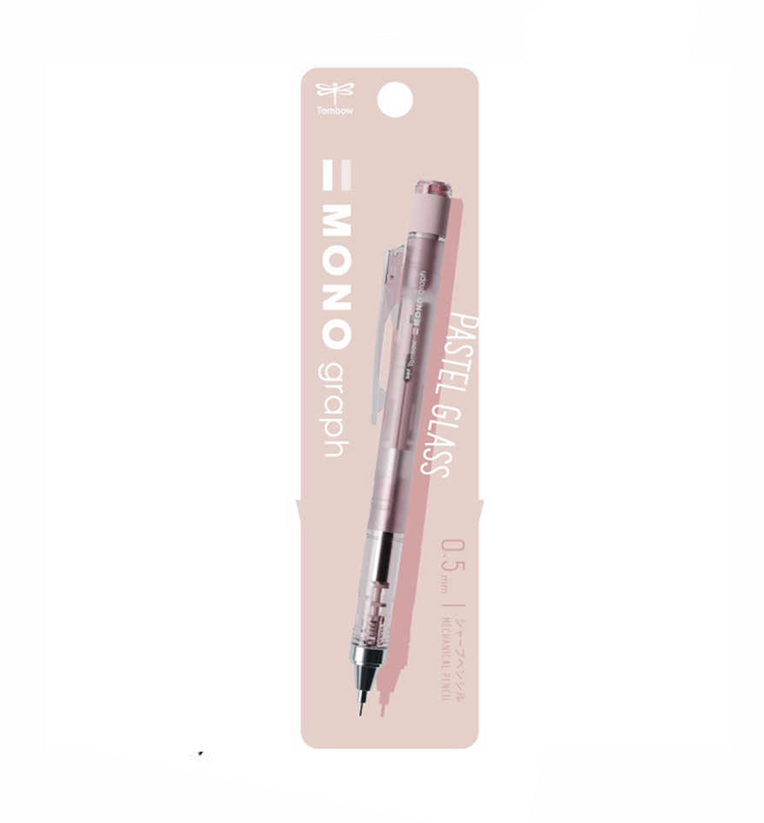 Tombow Mono Graph Pastel Glass 0.5mm Mechanical Pencil [Glass Pink]