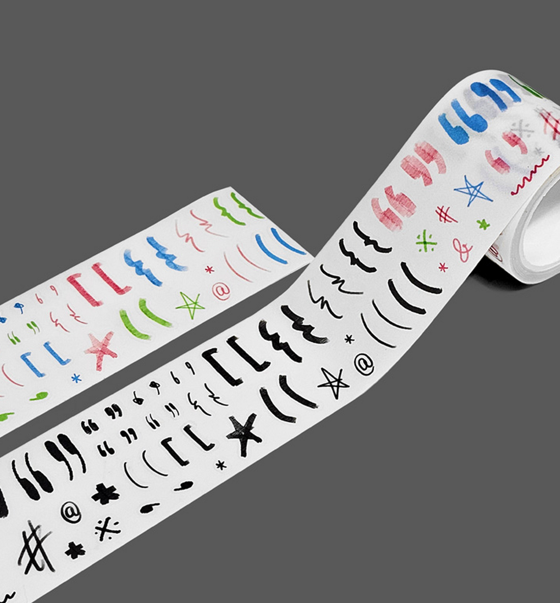 Handcrafted Special Character Kiss Cut Washi Tape