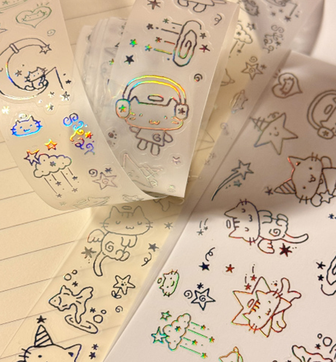 Welcome to Kitty Star Kiss Cut Washi Tape