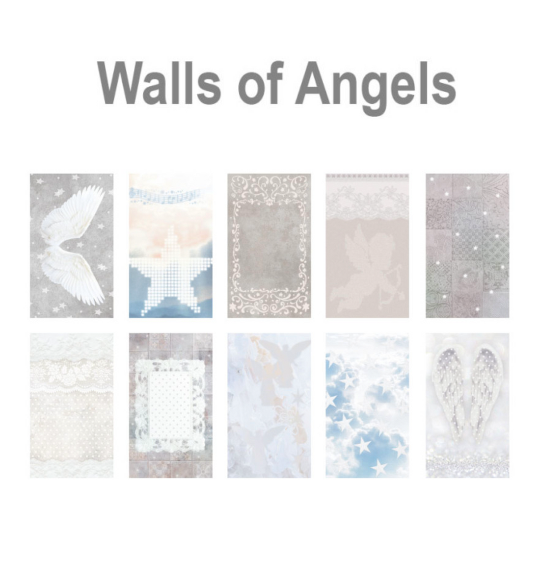 Walls of Angels Paper Sticker Set