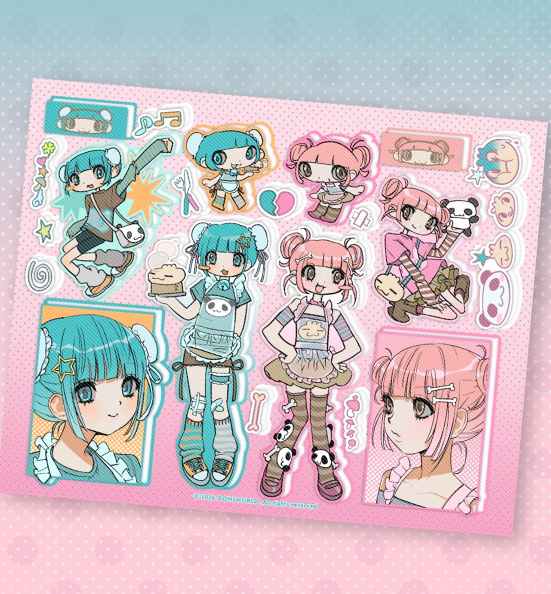 Domi World Dodo Mimi Pookka Sticker