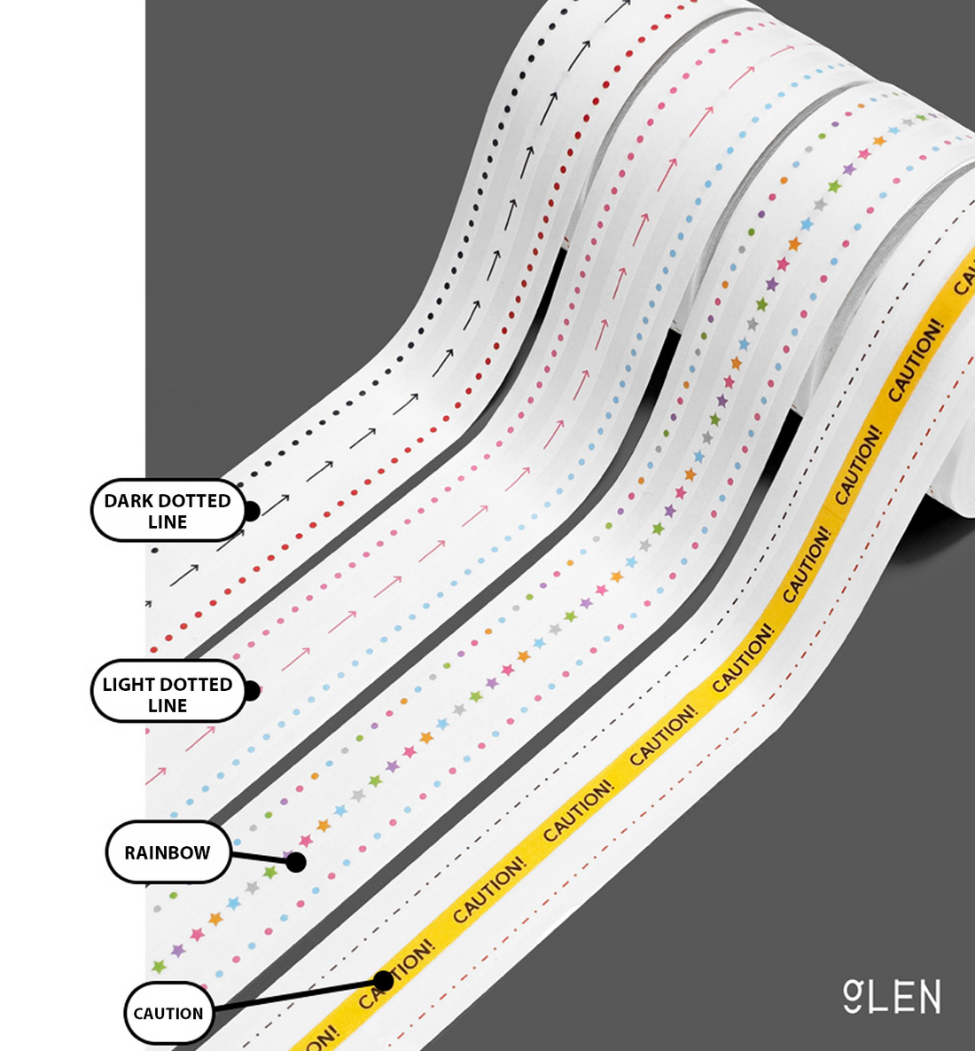 Line Kiss Cut Washi Tape