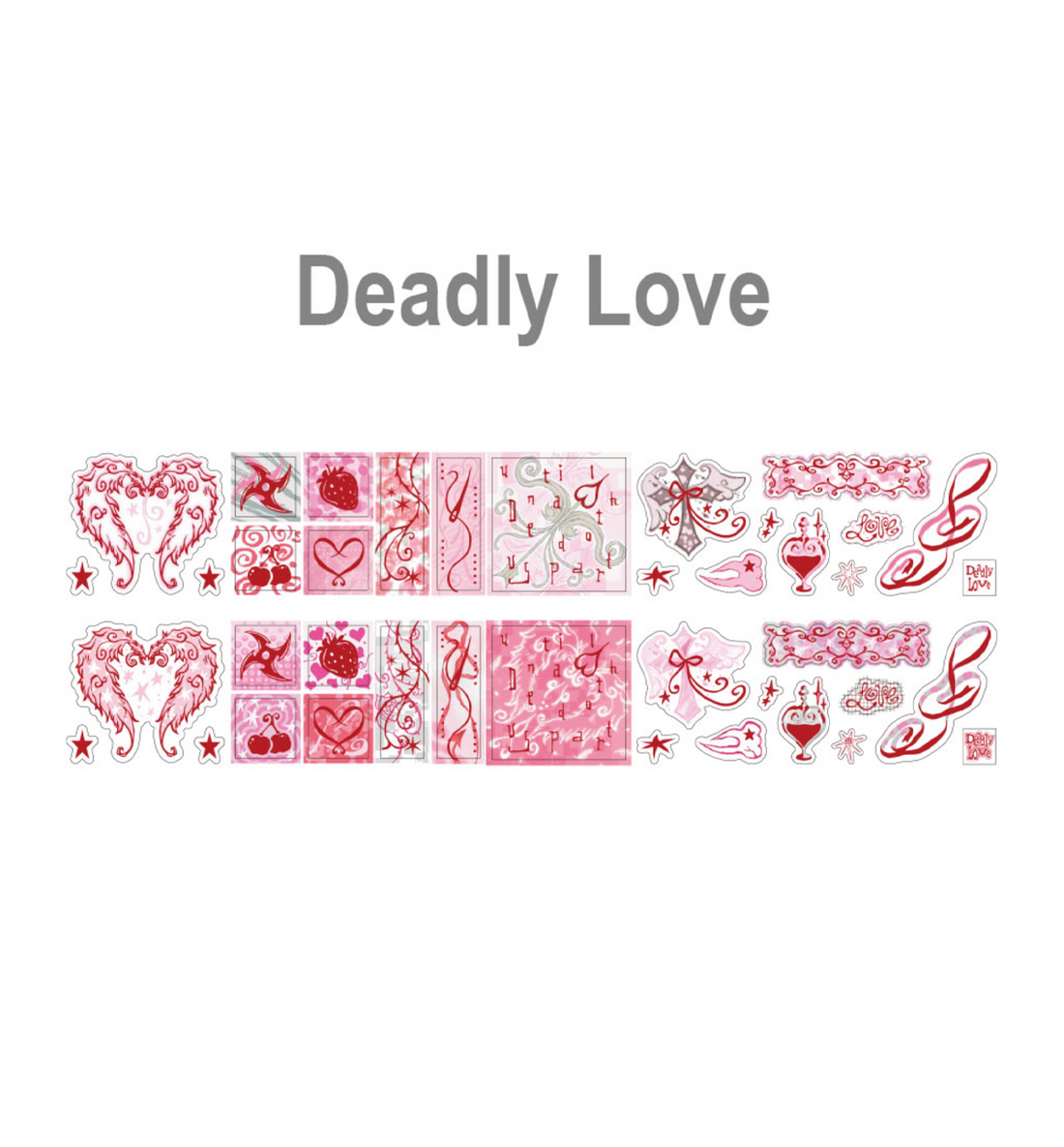 Deadly Love Kiss Cut Washi Tape