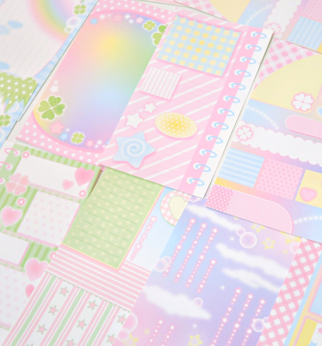 Dreamy Pastel Long Sticker Paper Pack