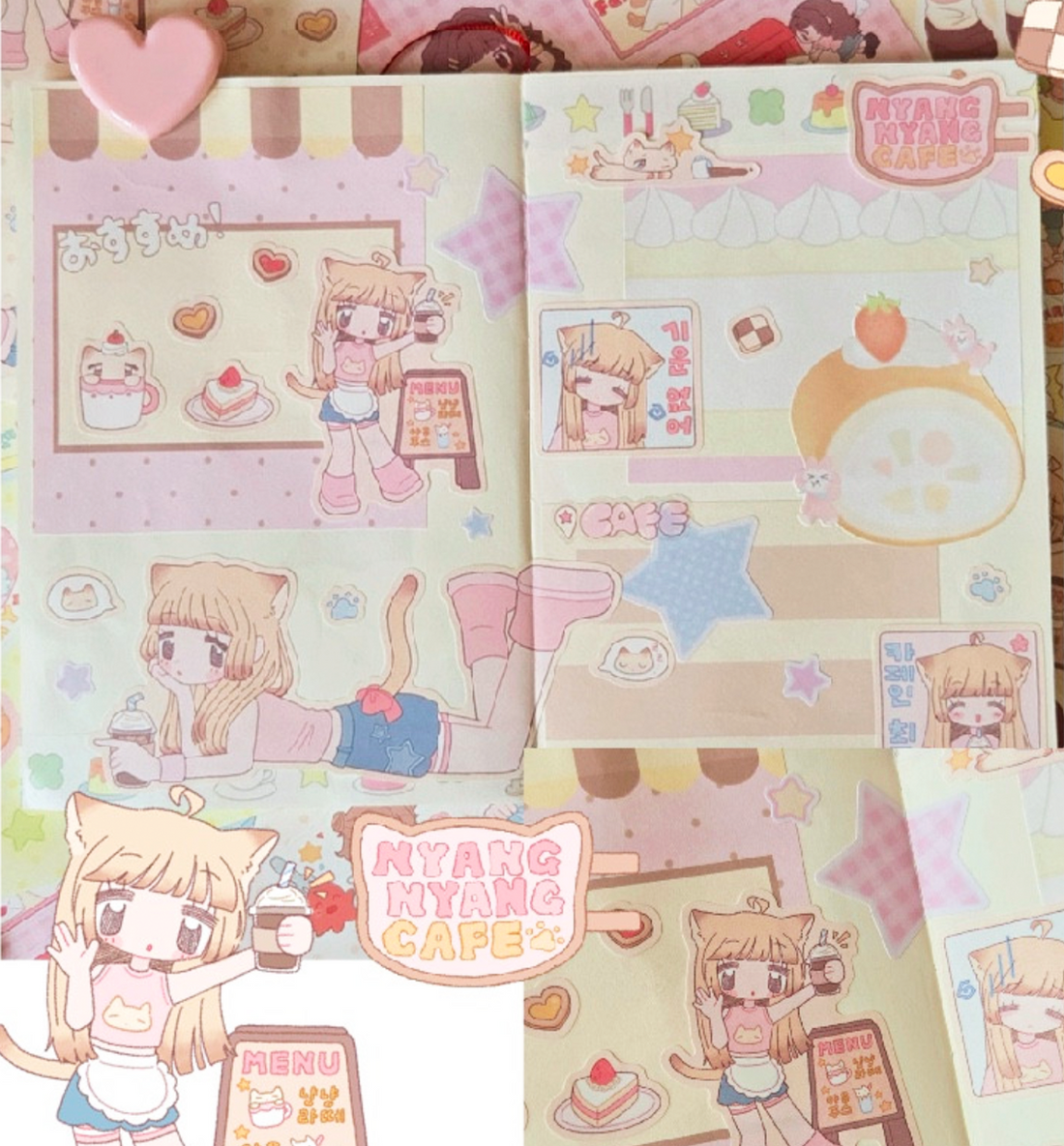 Meow Café Seal Sticker