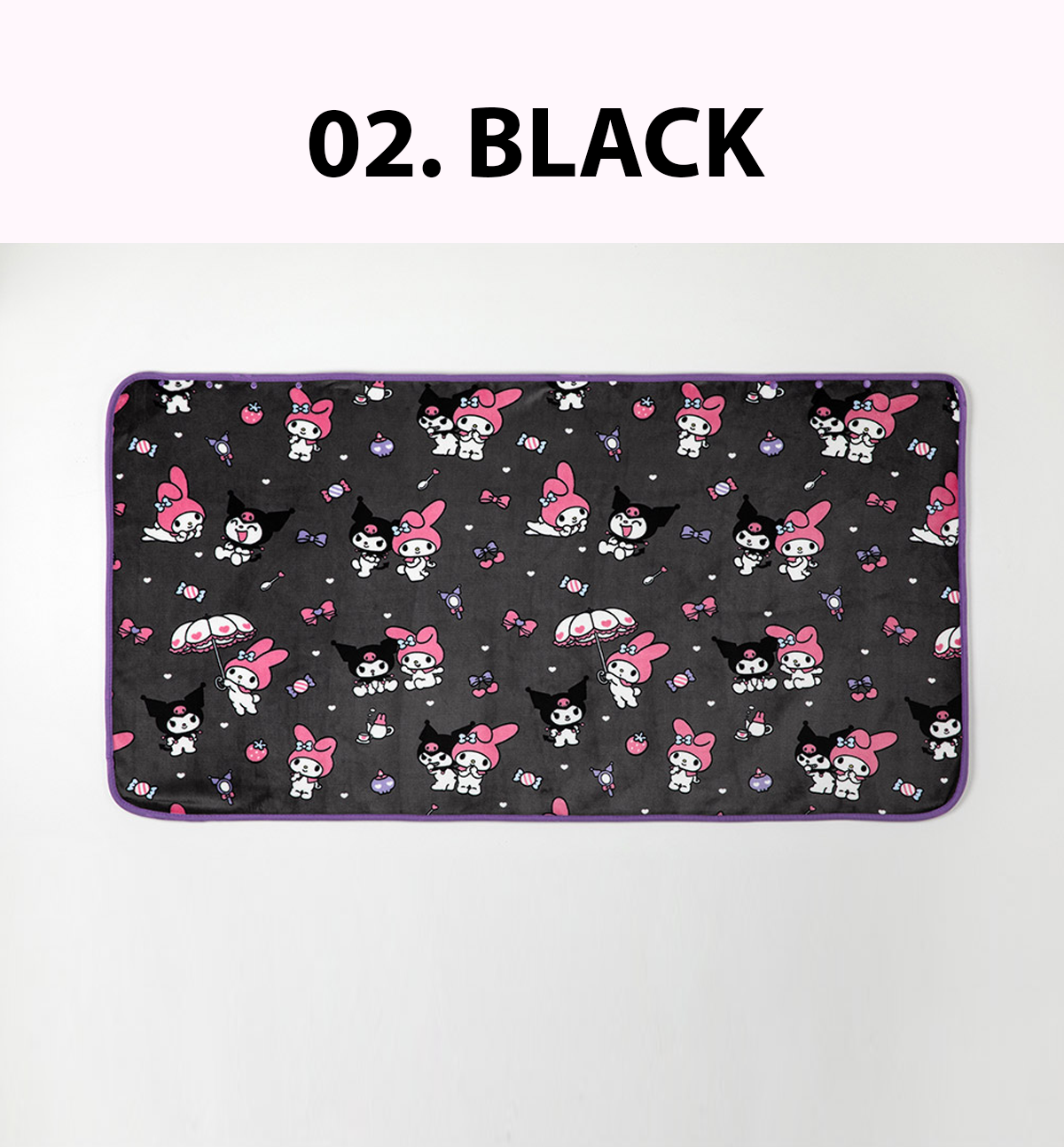 Hello Kitty Pluche Kuromi 2 assorti 23cm Hello Kitty Pluche Kuromi 2 assorti 23cm