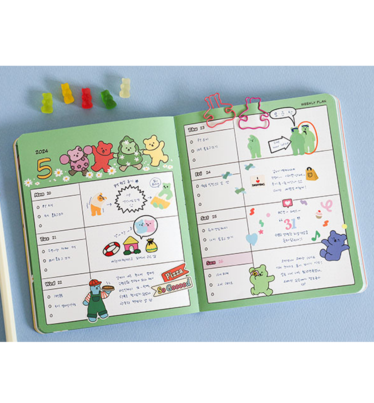 2024 Weekly Jelly Bear Planner