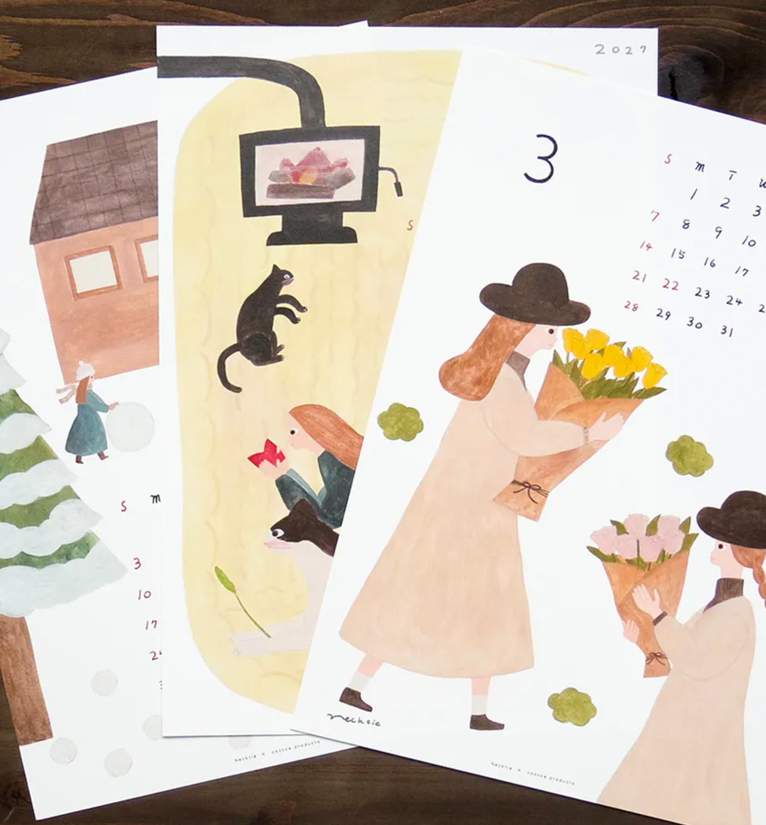 [JAPAN] 2027 Cozyca x Necktie Wall Calendar