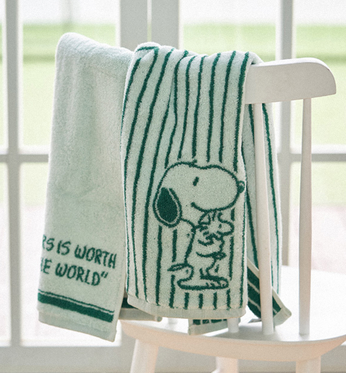 Peanuts Snoopy Evergreen Towel Set