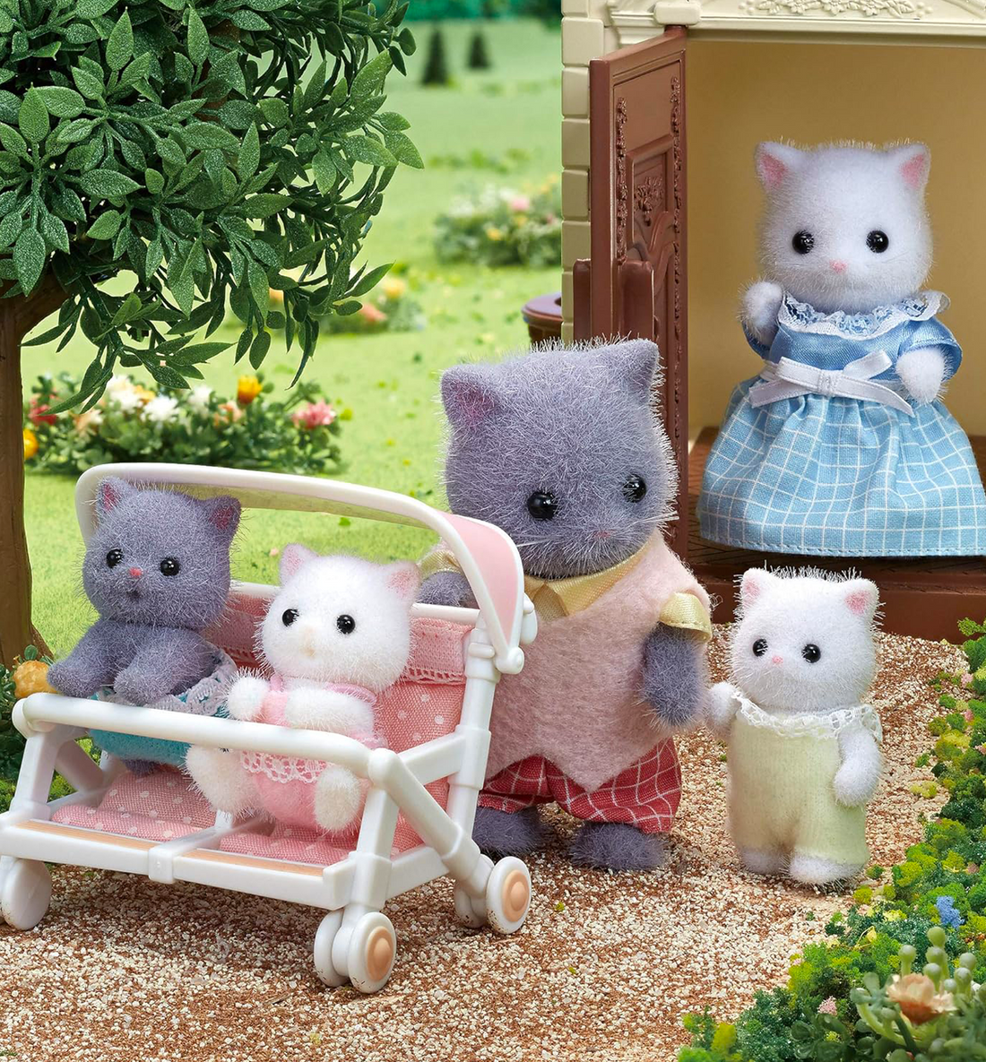 [JAPAN] Sylvanian Families Doll Persian Set [Cat Family]