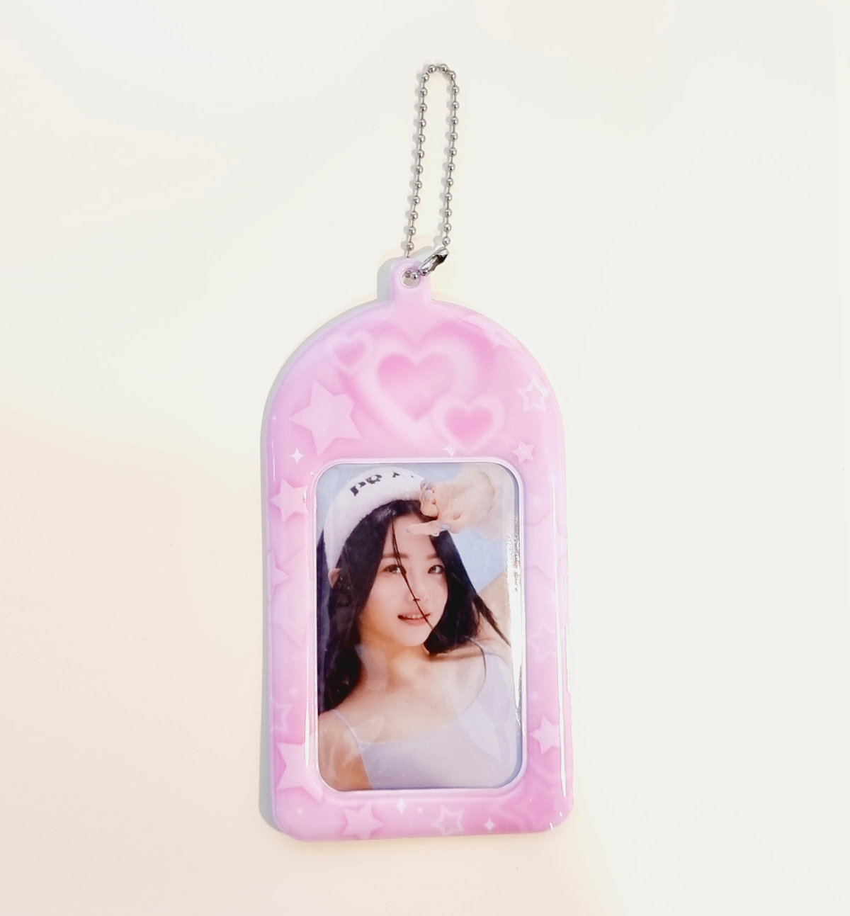 Pink Heart Star Photocard Holder