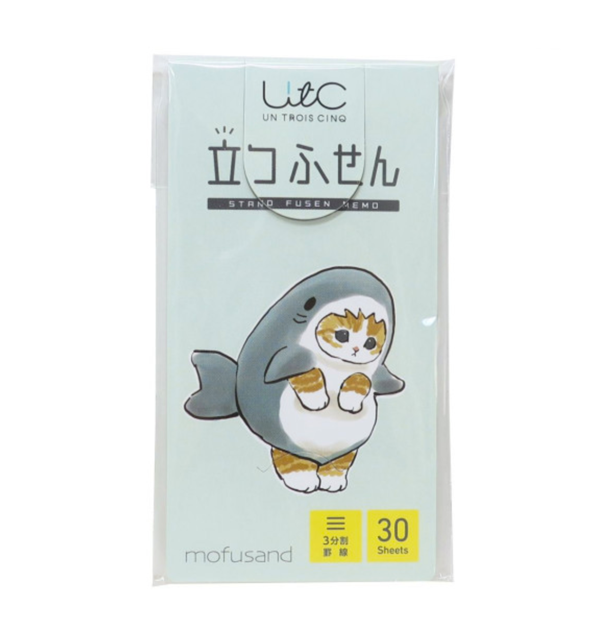 Mofusand Sticky Notes Stand [Cat / Shark Thank You]