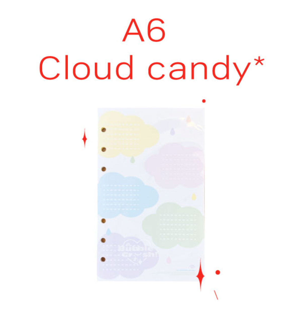 A6 Cloud Candy Paper Refill