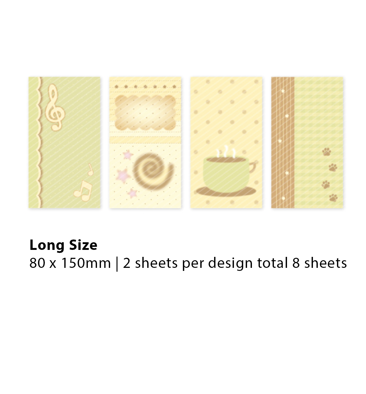 Cookie Sticker Paper Golden Brown Cookies Sticker Paper Pack