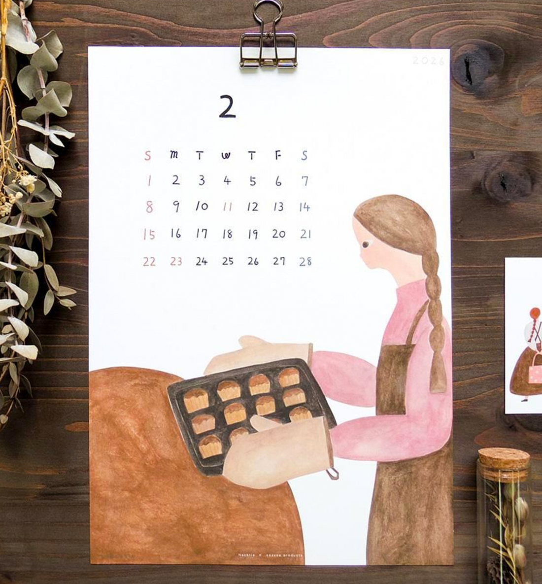 2026 Cozyca x Necktie Wall Calendar