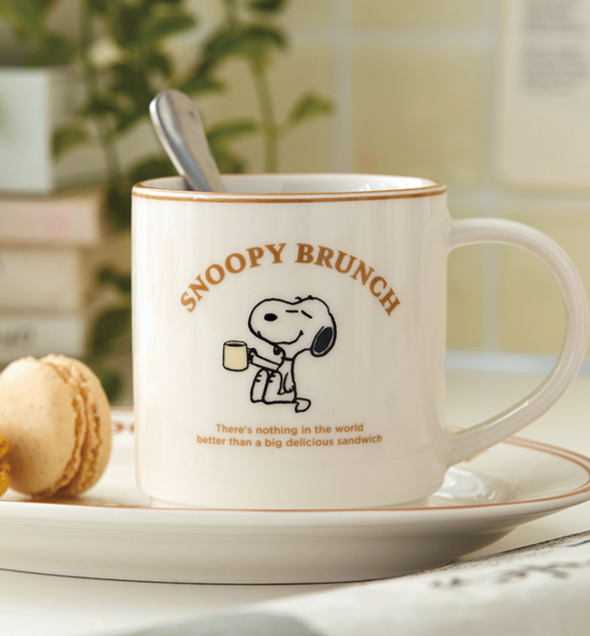 Peanuts Snoopy Mug Cup [Brown Line]