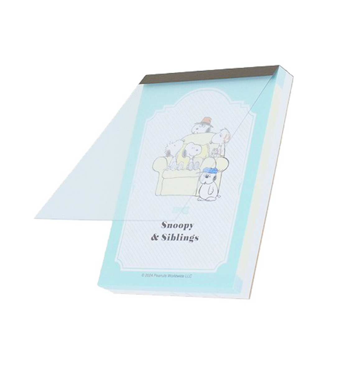 [JAPAN] Peanuts Snoopy & Siblings Mini Memopad [Sofa]