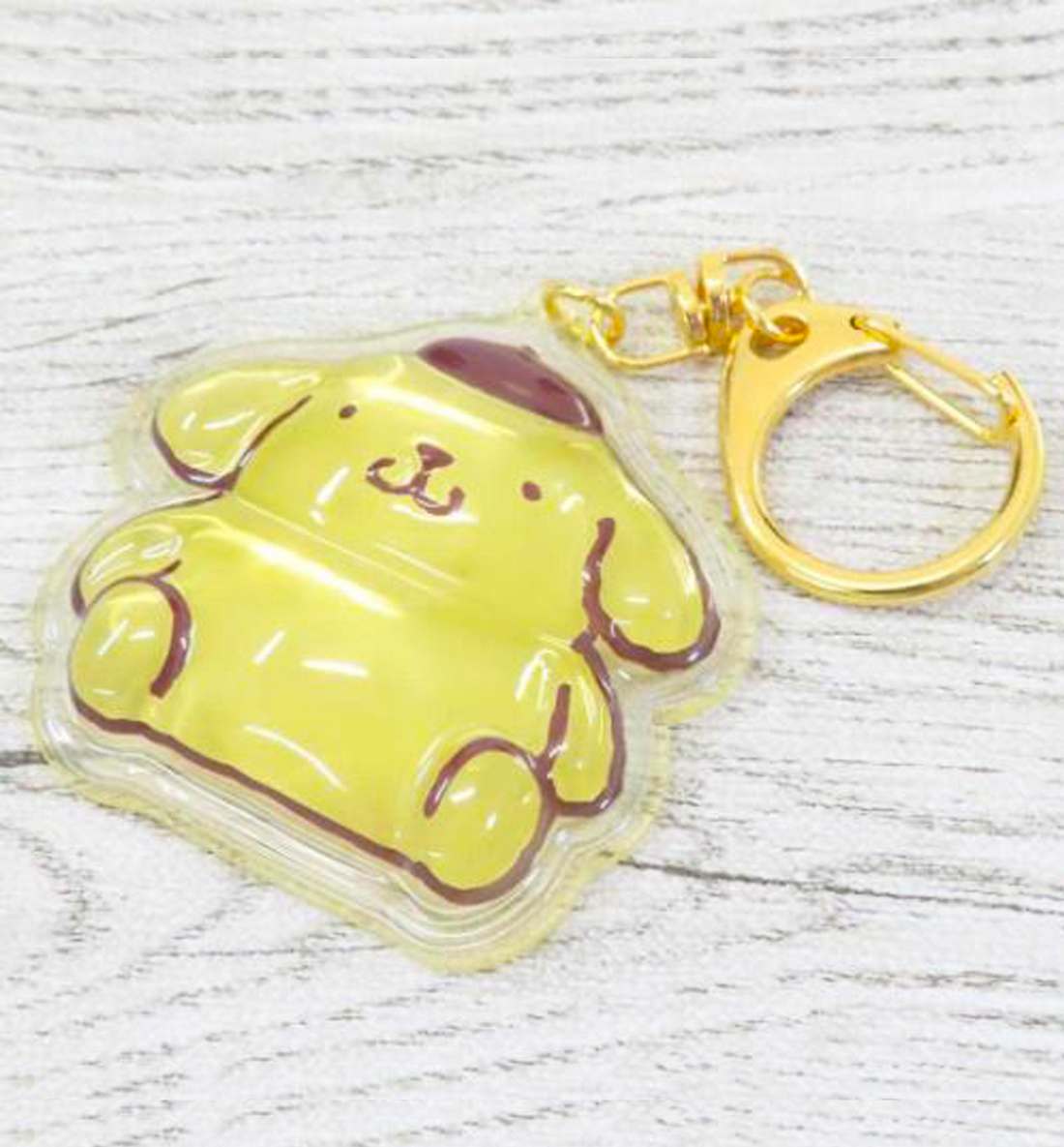 [JAPAN] Sanrio Plump 3D Keyring [Pompompurin]