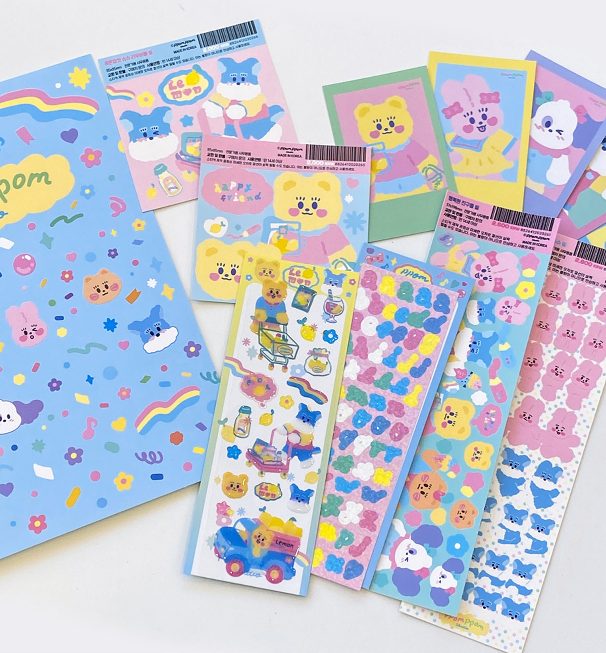 Color Pop Paper File & Sticker Pack [11 Items]