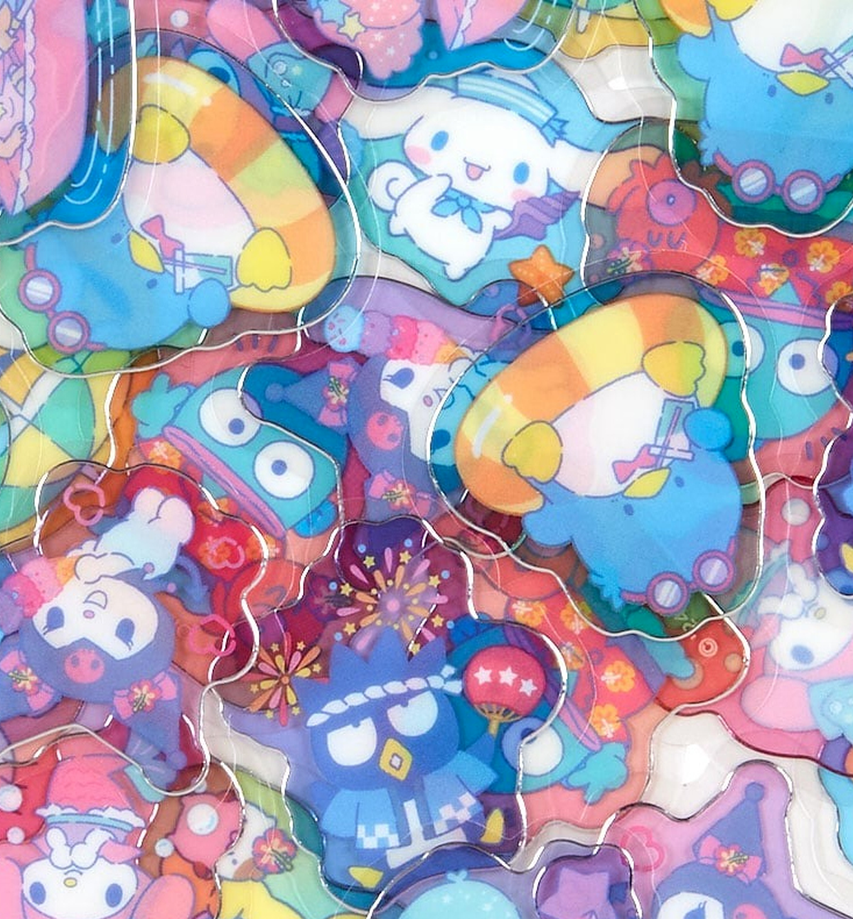 Sanrio Summer Clear Stickers [Characters]