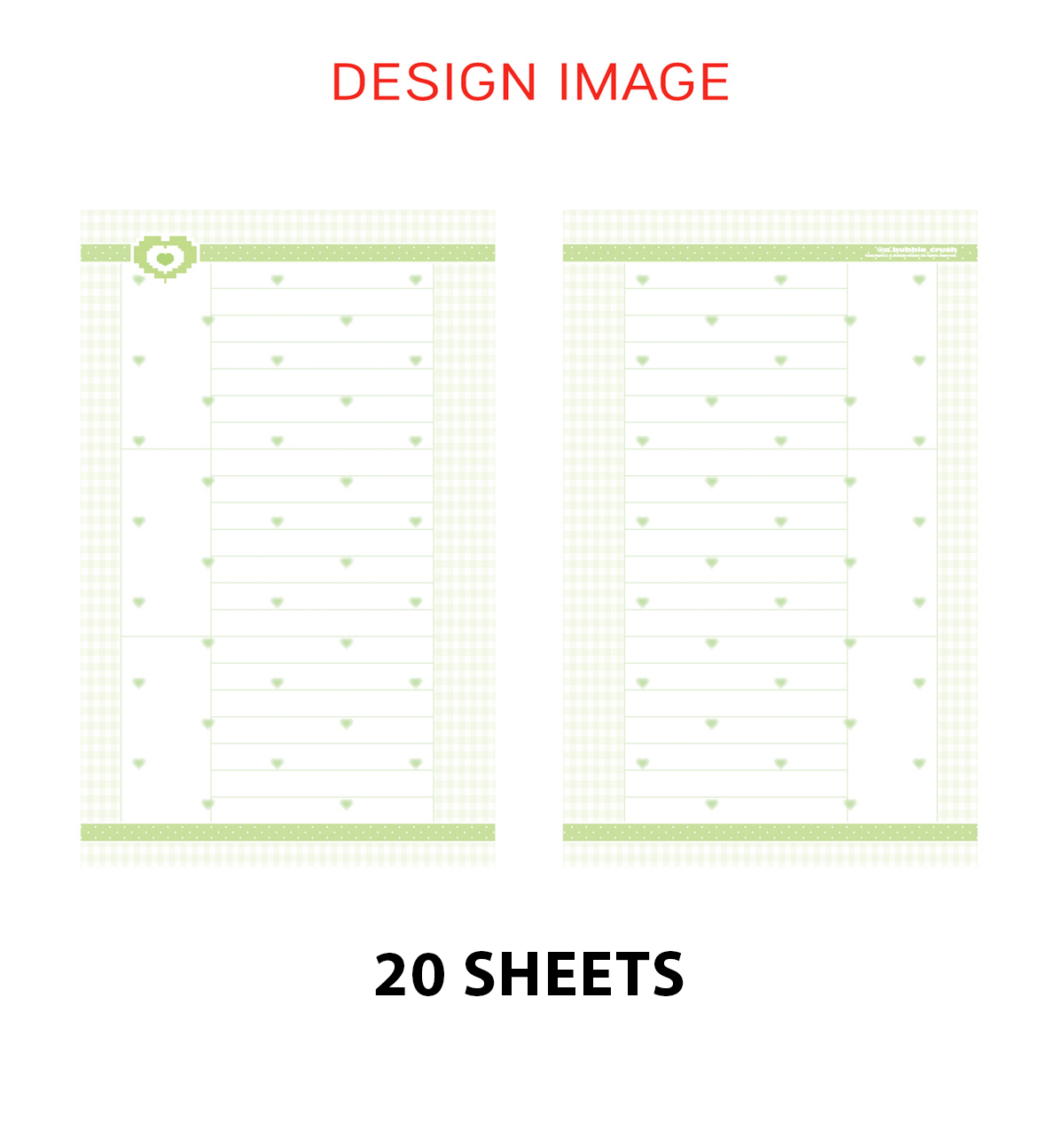 A6 Web Page Paper Refill [Green]