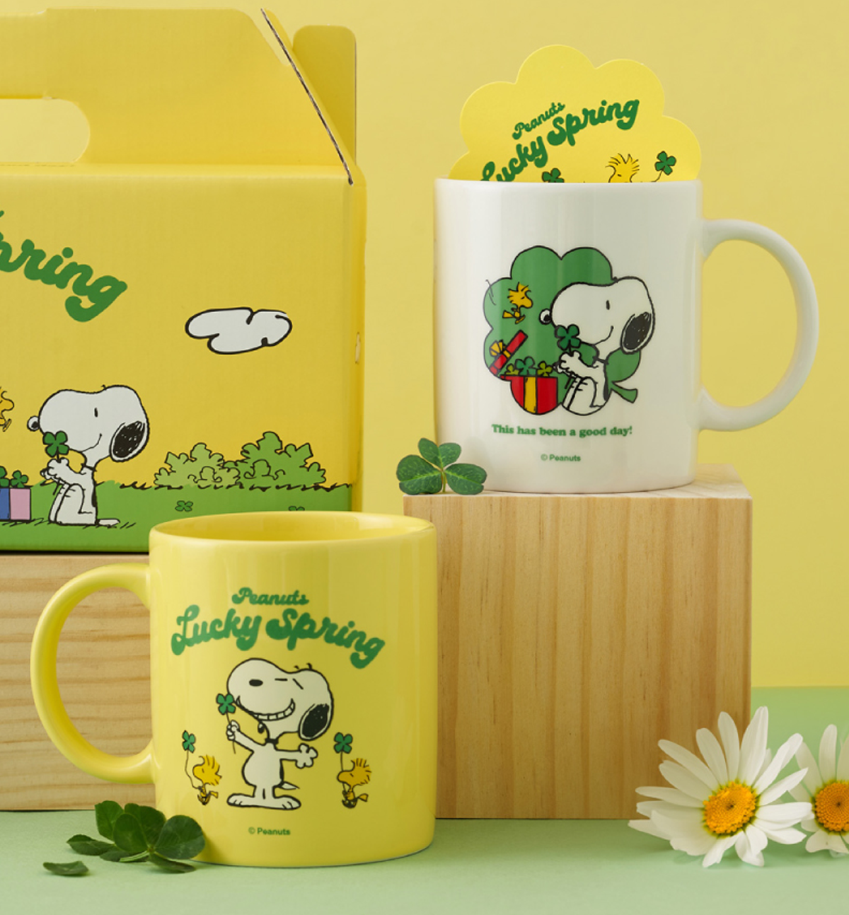 Snoopy Lucky Spring Mug Set [2 Mugs]