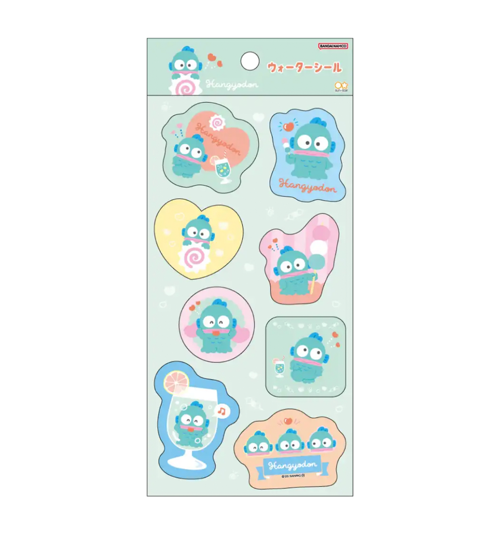[JAPAN] Sanrio Water Sticker [Hangyodon]