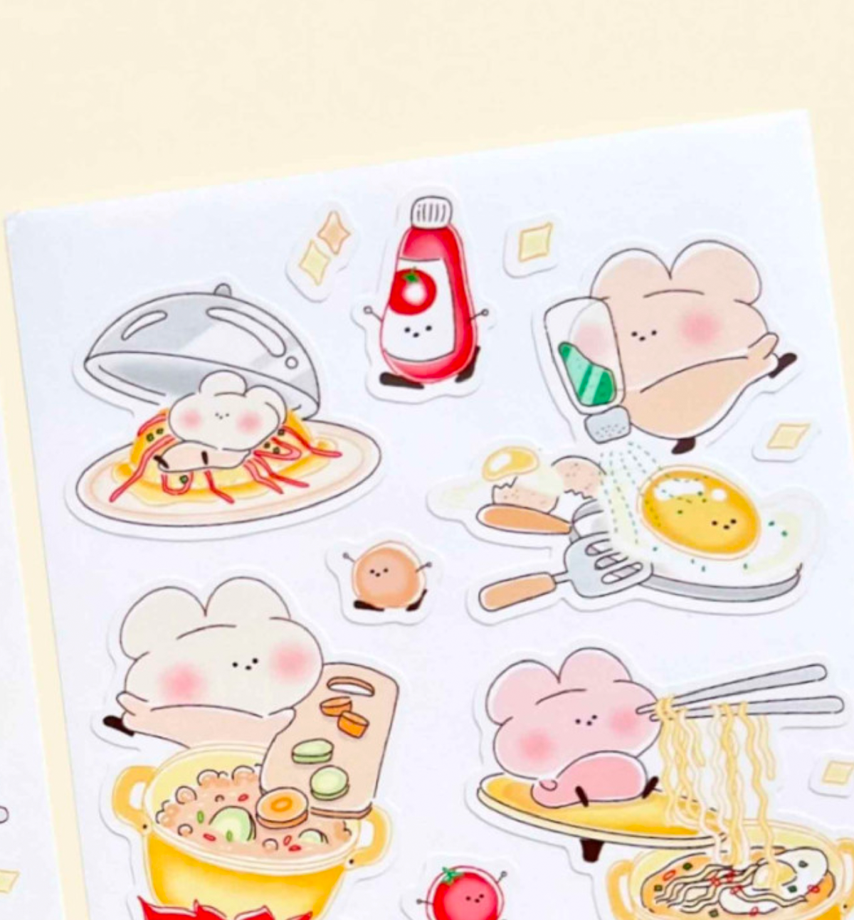 Cooking Food Sticker Cooking Seal Sticker
