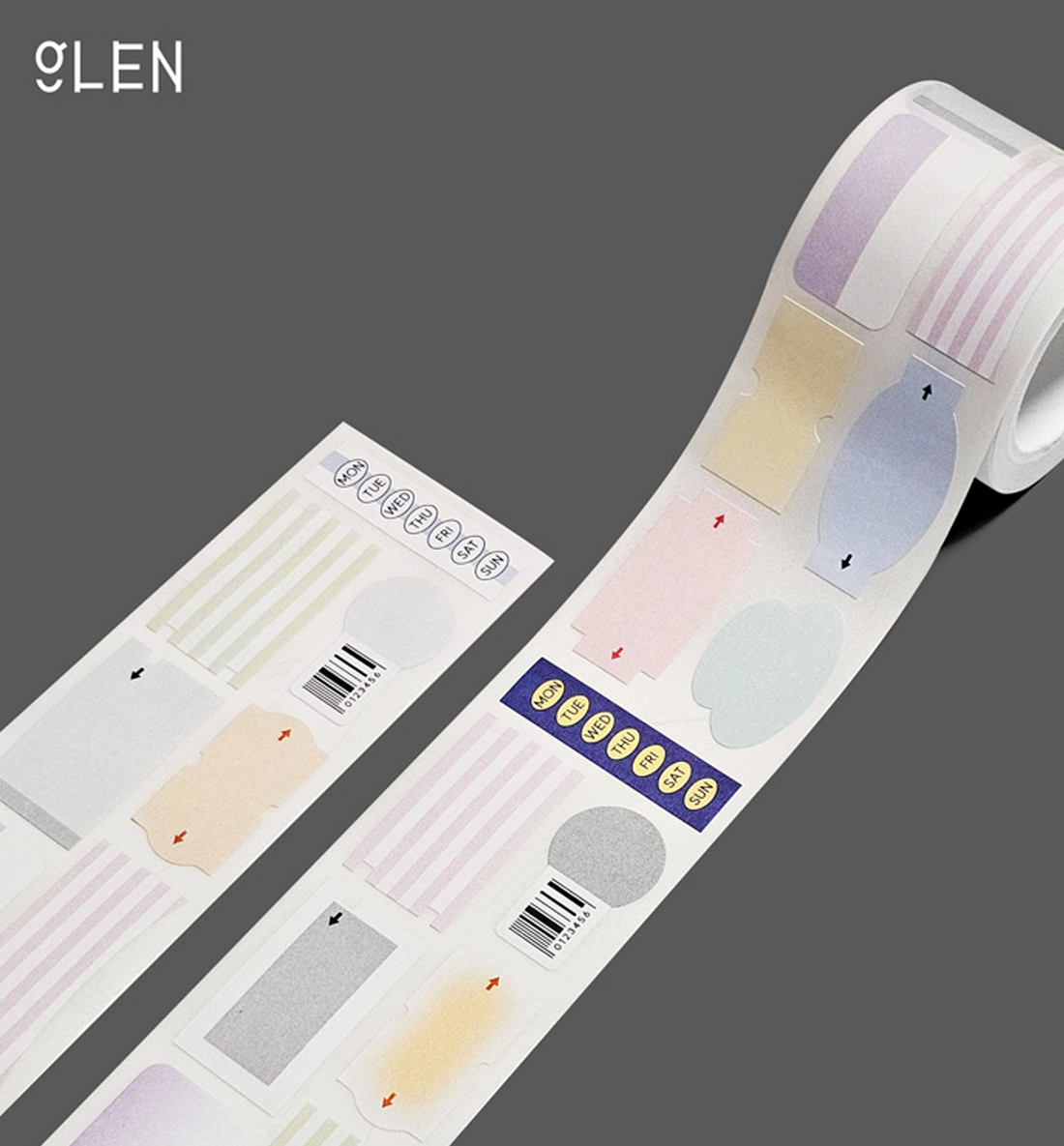 Label Kiss Cut Washi Tape