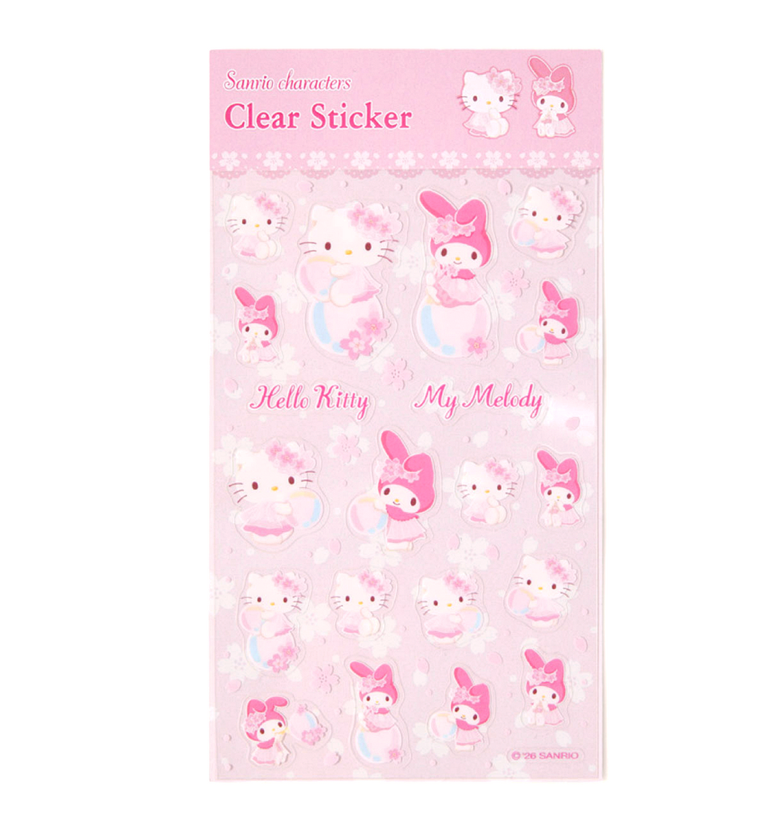 Sanrio Pink Blossom Clear Sticker
