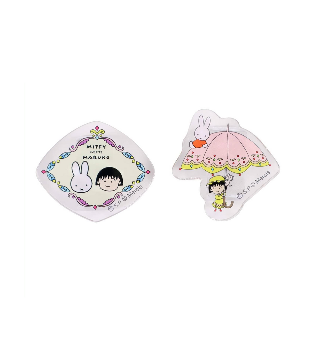 Miffy Meets Maruko Acrylic Paper Clip [B]