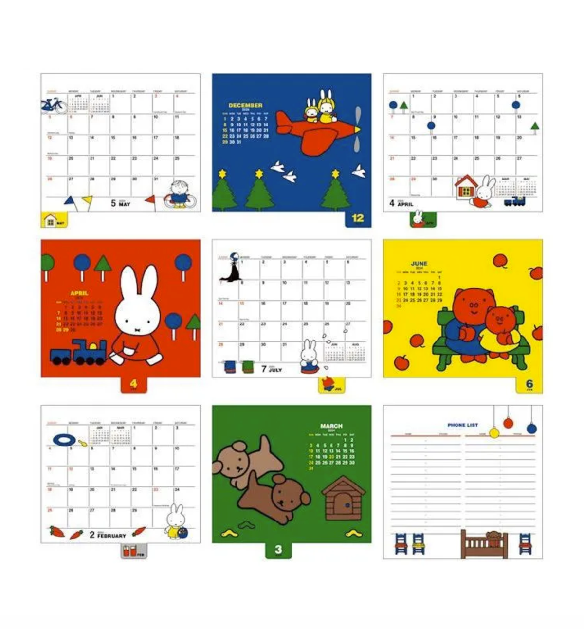 2024 Miffy Desk Calendar