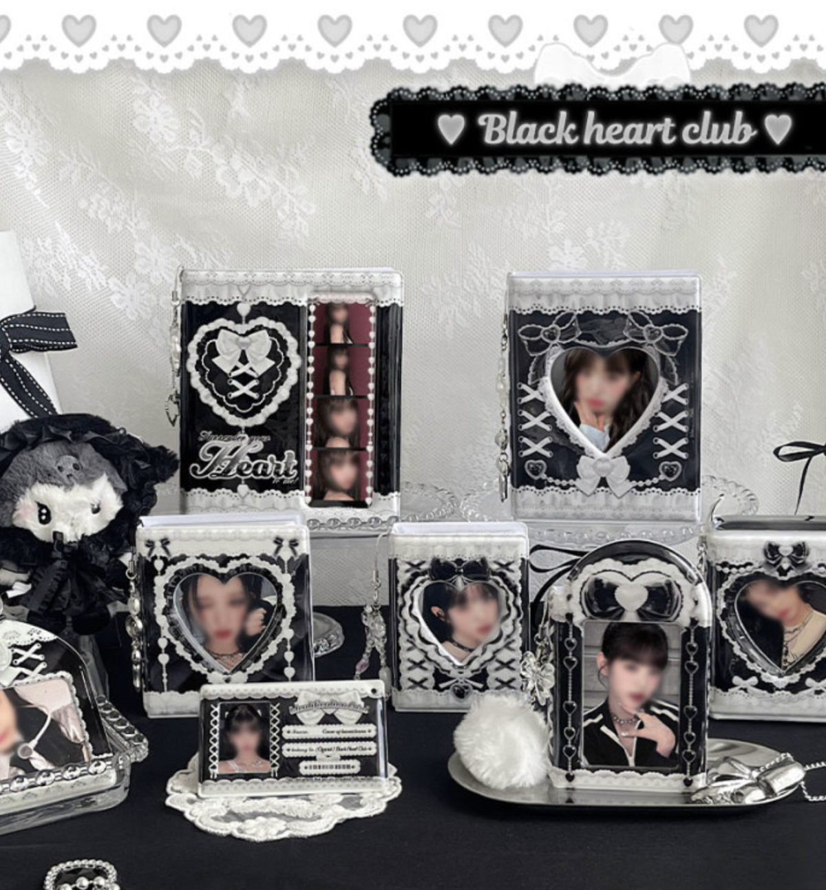 Black Lace Photocard Holder Book [Black Heart Club]